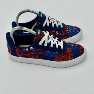 Adidas Floral Blue and Red Sneakers